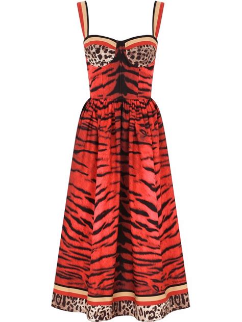 dolce gabbana tiger dress